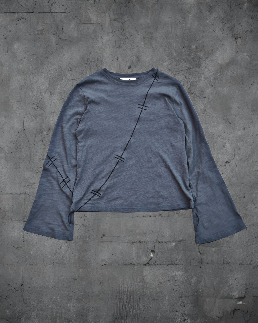 DANSHI Patched Long sleeve (GREY)